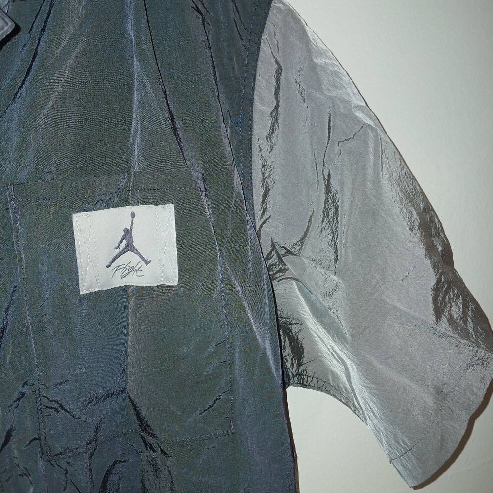 Womens Gray Short-Sleeve Jump suit Air Jordan FLIGHT - Picture 5 of 7